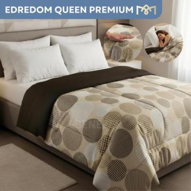 Imagem de Edredrom Queen Estampado 400 Fios Micropercal Extra Macio Conforto Pre
