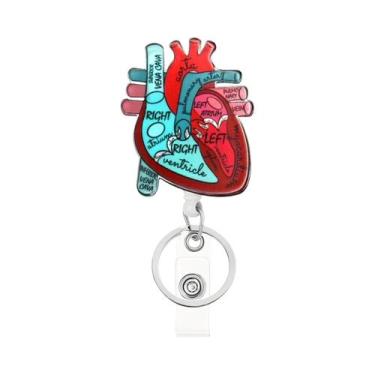 Imagem de Crachá Retrátil De Acrílico Fofo Para Enfermeiras Com Clipe Porta-Cart