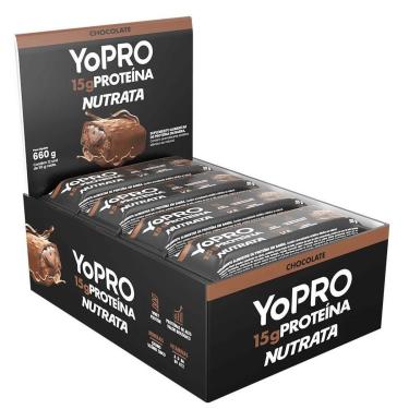 Imagem de Barra YoPRO Sabor Chocolate - Nutrata 12 un.-Unissex