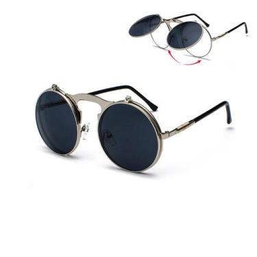 Imagem de Óculos Sol Redondo Circular Vintage Lente Dupla High Quality - Vinkin,