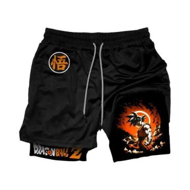 Imagem de Shorts Esportivos DBZ Autênticos, Leves E Com Tecnologia De Secagem Rá