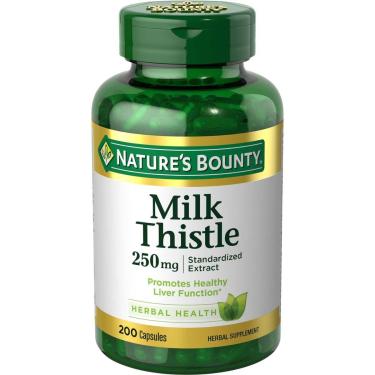 Imagem de Suplemento Nature'S Bounty Milk Thistle 250 Mg 200 Cápsulas-Unissex