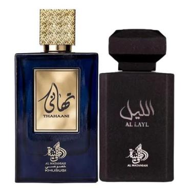 Imagem de Kit Perfumes Árabes Unissex Al Wataniah Al Layl e Thahaani 100ml cada 