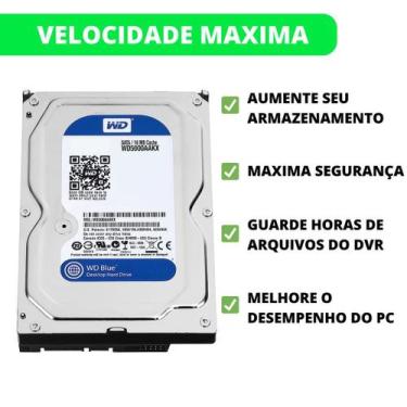 Imagem de HD 500GB a 1TB SATA 3.5 PC, DVR, DESK Pronto para Usar Disco Rígido In