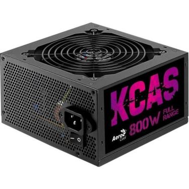 Imagem de Fonte Gamer ATX KCAS 800W 80 Plus Bronze Full Range APFC com Fan 12 cm Aerocool
