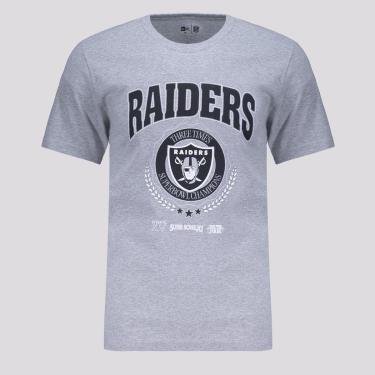 Imagem de Camiseta New Era NFL Las Vegas Raiders Core Cinza e Preta-Masculino
