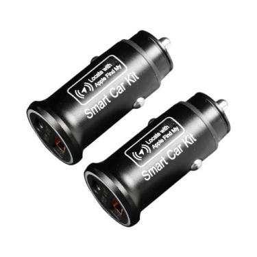 Imagem de Carregador De Carro 2 Em 1 Com Localizador GPS E Rastreador USB Tipo C