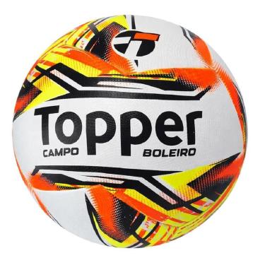Imagem de Bola Campo Topper Boleiro - Branco/laranja-Unissex