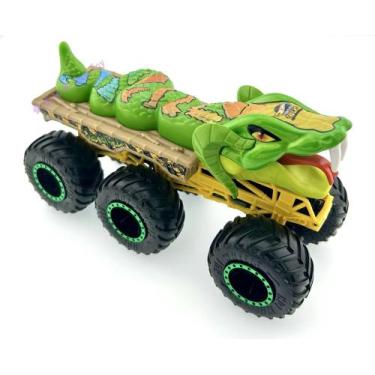 Imagem de Hot wheels monster trucks - big rigs - 6 rodas - cage rattler