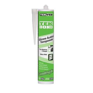 Imagem de Silicone Acético Multiuso Transparente Construção Vedação de Pias Vasos e Box Resistente UV Antifungo Transparente