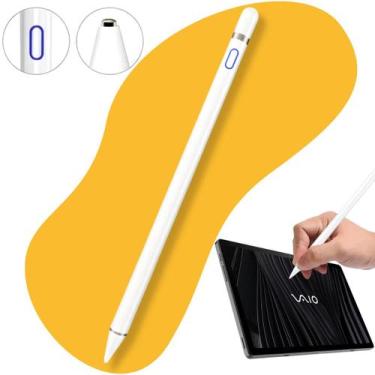 Imagem de Caneta Touch para Tablet Vaio TL10 Ponta Fina Stylus Magnética Recarre