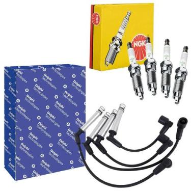 Imagem de Kit Cabo Vela Delphi + Vela Ignição NGK Fiesta 1.0 06 a 08