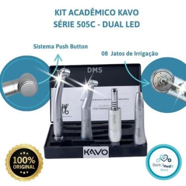 Imagem de KIT ACADÊMICO ODONTOLÓGICO KAVO SÉRIE 500 DUAL LED Peças de mão Odonto