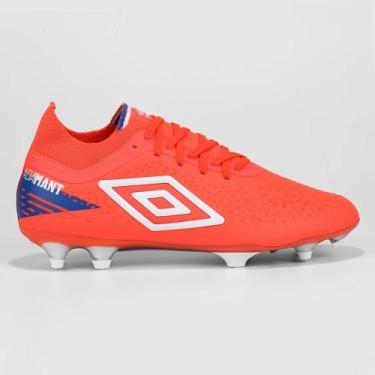 Imagem de Chuteira Campo Adamant Pro Umbro Unissex Cor:Laranja+BrancoTamanho:36G