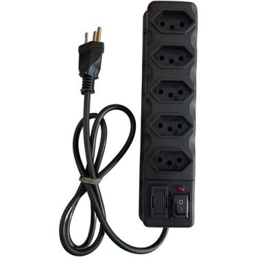 Imagem de Filtro de Linha Extensão Elétrica 5 Tomadas 3 Metros Bivolt - Dolce Ma