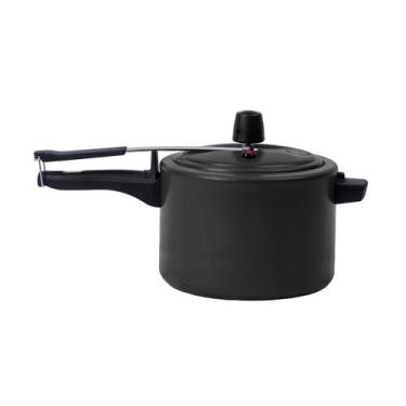 Imagem de Panela de Pressão Brinox Ceramic Life Vapt 7,5 Litros Preto