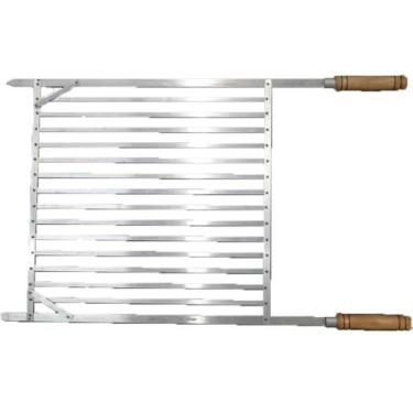 Imagem de Grelha Alumínio para Churrasco sem Borda - Volpato, Tamanho: 45cm x 45
