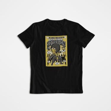 Imagem de Camiseta Poster Pop Style Inspiração MORTAL KOMBAT Estampa DTF 100% Al