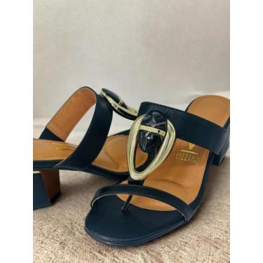 Imagem de Sandália Vizzano com Pedraria  Disponível nas Cores Off-White e Preto,