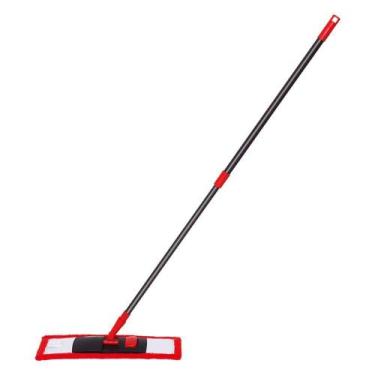 Imagem de Mop Flat Microfibra com Cabo Telescópio Limpa e Seca Base Flexível 360