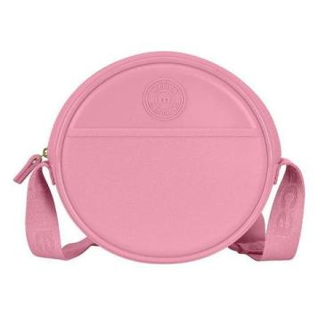 Imagem de Bolsa Redonda Moleca Tiracolo 50006 Feminina, Rosa chiclete