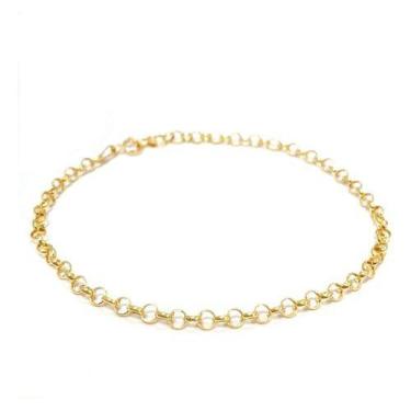 Imagem de Pulseira Portuguesa Em Ouro 18k Bracelete Elo Português Feminina - Pri