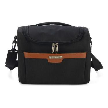 Imagem de Frasqueira De Viagem Tecido Original Polo King Luxcel, Preto