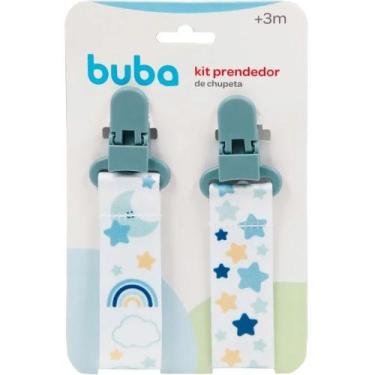 Imagem de Prendedor De Chupeta 2und Estrelas Azul Buba