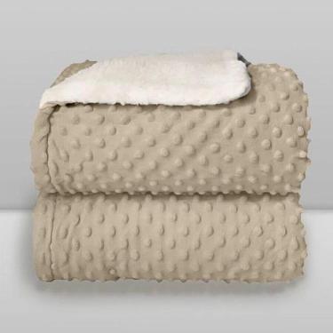 Imagem de Cobertor Bebe Plush Sherpa Dots - LAÇO BEBE, Bege