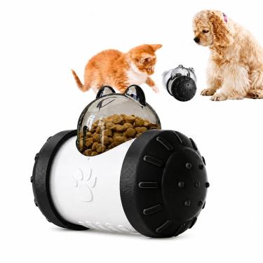 Imagem de Brinquedo Dispensador de Ração para Pets Utibom Interativo Preto para Cães e Gatos Pequeno e Médio Porte