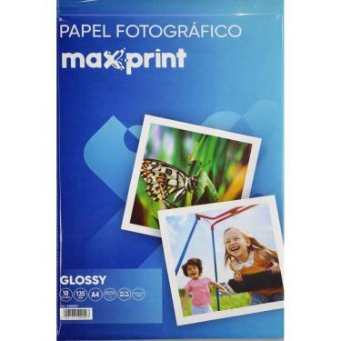 Imagem de Papel Fotográfico Glossy A4 10FLS 135GR - Maxprint