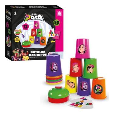 Imagem de Brinquedo Batalha Dos Copos Dos Rosa Jogo Infantil Educativo - Nig