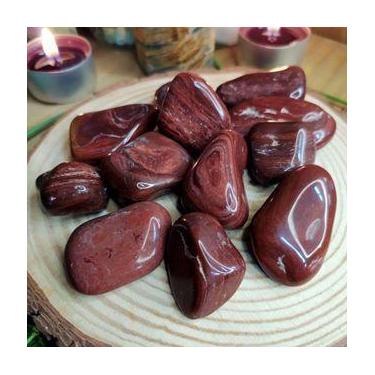 Imagem de Pedra Quartzo Vermelho Rolado 2 a 4cm - Proteção - Pedra Natural - CAS