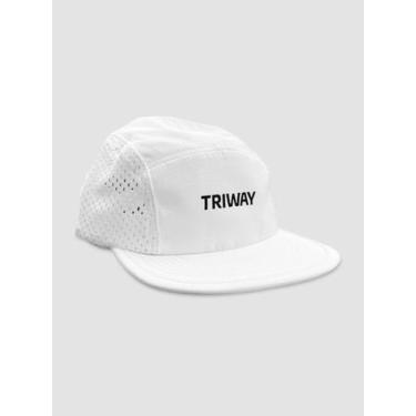 Imagem de Boné De Corrida Triway Sports Five Panel Branco Unissex -, Branco, Úni