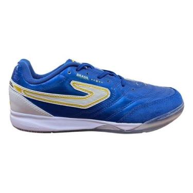 Imagem de Tenis Futsal Topper Maestro Club V Brasil Edição Limitada, Azul, 43 BR