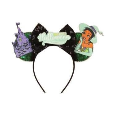 Imagem de Tiara De Orelhas De Rato Para Mulheres Com Lantejoulas E Laço, Acessór