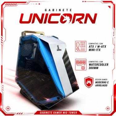 Imagem de Gabinete Gamer Vidro Temperado Duplo ATX M-ATX MINI-ITX DELTA-FROST WY