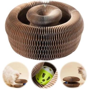 Imagem de Arranhador Para Gatos De Papelão Corrugado Resistente Ao Desgaste E In