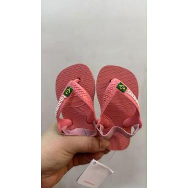 Imagem de Havaianas Baby Brasil Logo Cor:Manga RosaTamanho:19