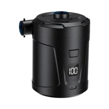 Imagem de Bomba De Ar Elétrica Portátil Mini Com 3 Bicos E Bateria De 5200mAh Pa