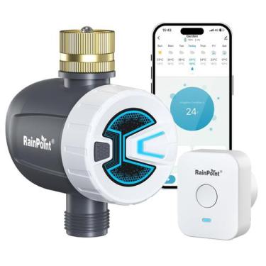 Imagem de Temporizador de Irrigação RAINPOINT WiFi Smart com Entrada de Latão e 