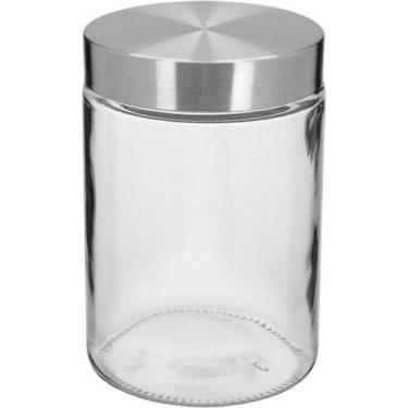 Imagem de Pote Home&Co 16x11cm Vidro Transparente 1,2L para Cozinha Mantimentos 