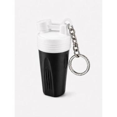 Imagem de Chaveiro coqueteleira porta-batom e protetor labial cor:preto - WRX BR