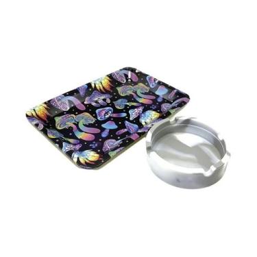 Imagem de Cinzeiro Redondo De Silicone Macio 180X125MM, Porta-Cigarros, Acessóri