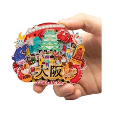 Imagem de Imã De Geladeira De Souvenir De Viagem Japonês, Adesivos De Resina De 