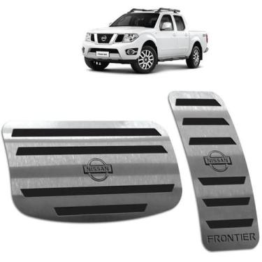 Imagem de Pedaleira Nissan Frontier 2008 até 2016 - automático Preto - Hi-nox