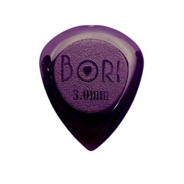 Imagem de Palheta BORI Drip SAN Gel Roxa Ponta Fina GRIP para Violão Guitarra e 