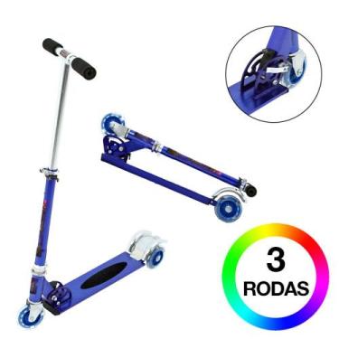 Imagem de Patinete Vingadores para Criança Três Rodas Masculino Azul - DM Radica