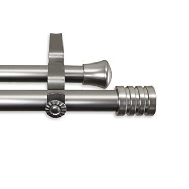 Imagem de Lee Haste de cortina dupla 71 a 122 cm (28 a 48") - Níquel acetinado