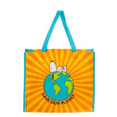 Imagem de Candybay Bolsa Sacola Retornável Snoopy - Branco - 41cm x 35cm x 18cm - Polipropileno - Resistente à Água - Crianças